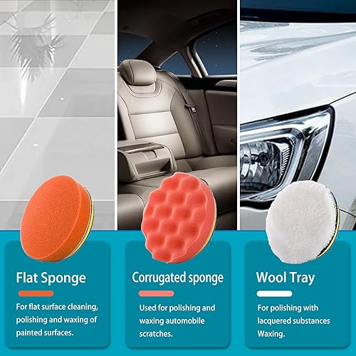 Miniatura 6 de PEDONY Pulidora inalámbrica de 6 pulgadas, máquina enceradora de pulido portátil con 6 velocidades variables, 2 unidades de 2000 mAh de pulido de