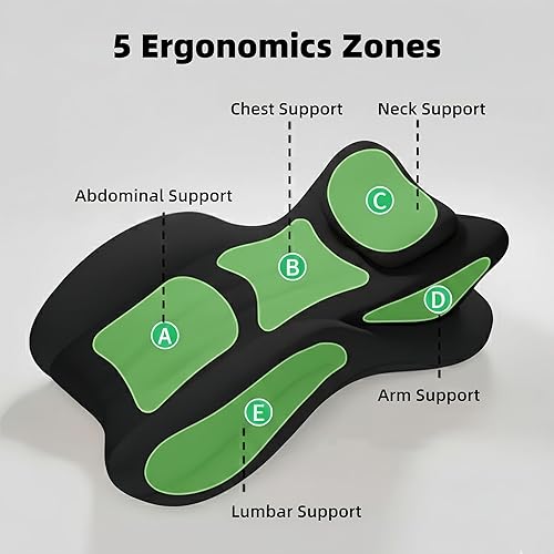 Miniatura 3 de Almohada de cuña para dormir, leer relajante, almohada ergonómica propensa de espuma viscoelástica para aliviar el dolor de espalda y cuello, uso