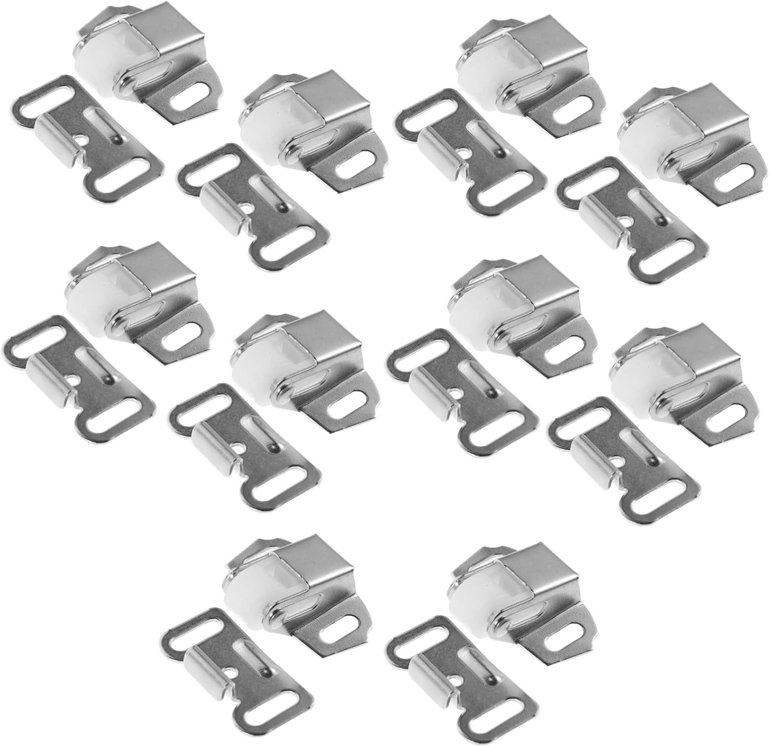 Healifty 10 Sets Mailbox Door Latch Replacement Kit Roller Catch for Mailbox Lock Replacement with Iron Material and Easy Installation Widely Compatible
