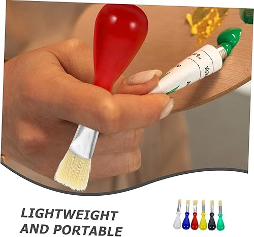 Miniatura 4 de Pinceles profesionales de pintura al óleo 6pcs pinceles de pintura de Sable para dibujar mango fácil de agarrar