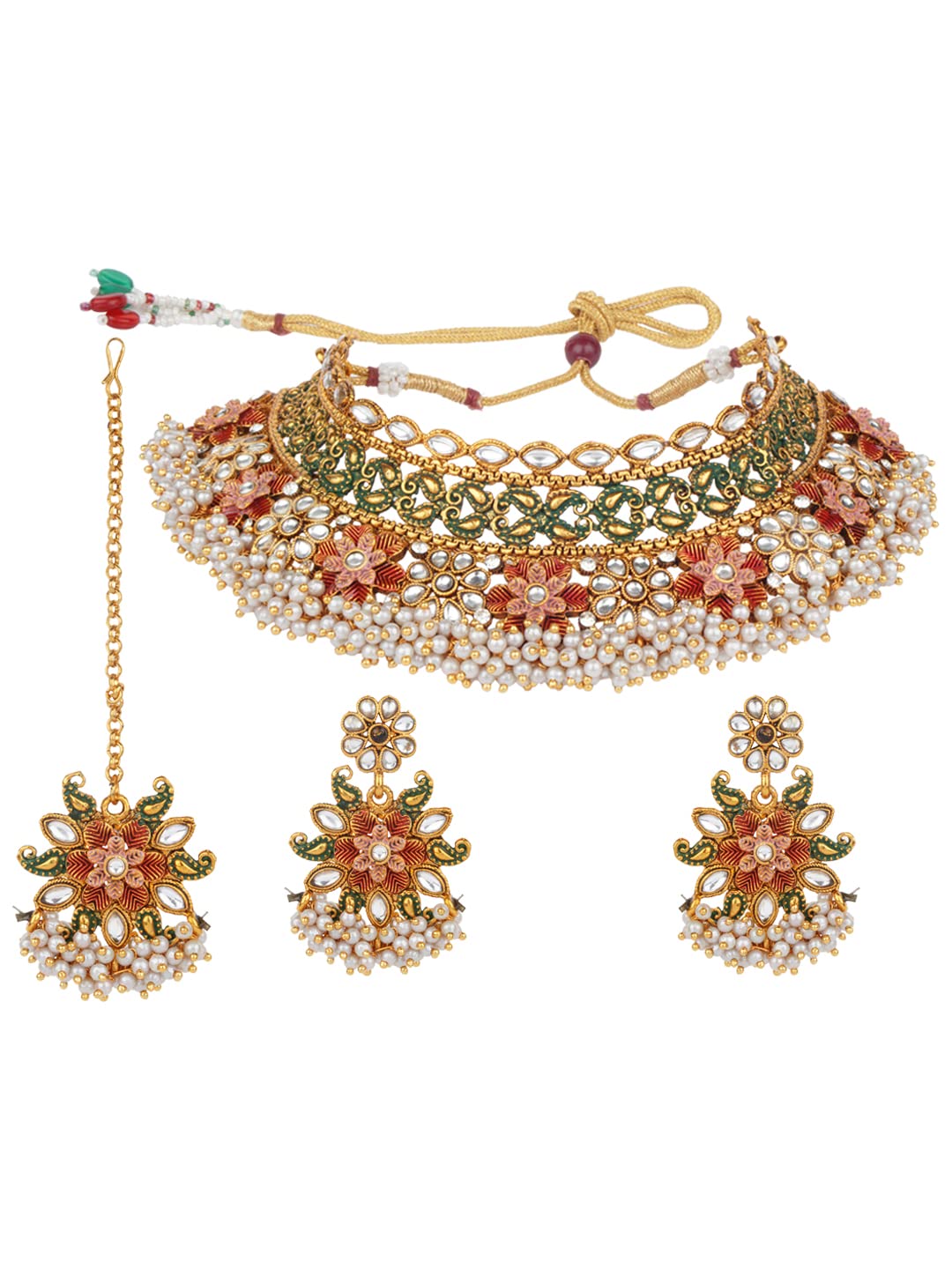 Glezza Jewels Gold Plated Multi-color Jewelry Set for Women and Girls (B0BSS1PDGL) Amazon Price History, Amazon Price Tracker