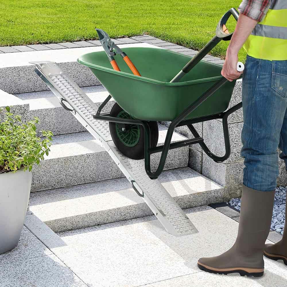 Rampe de chargement pliable en acier - Par 2