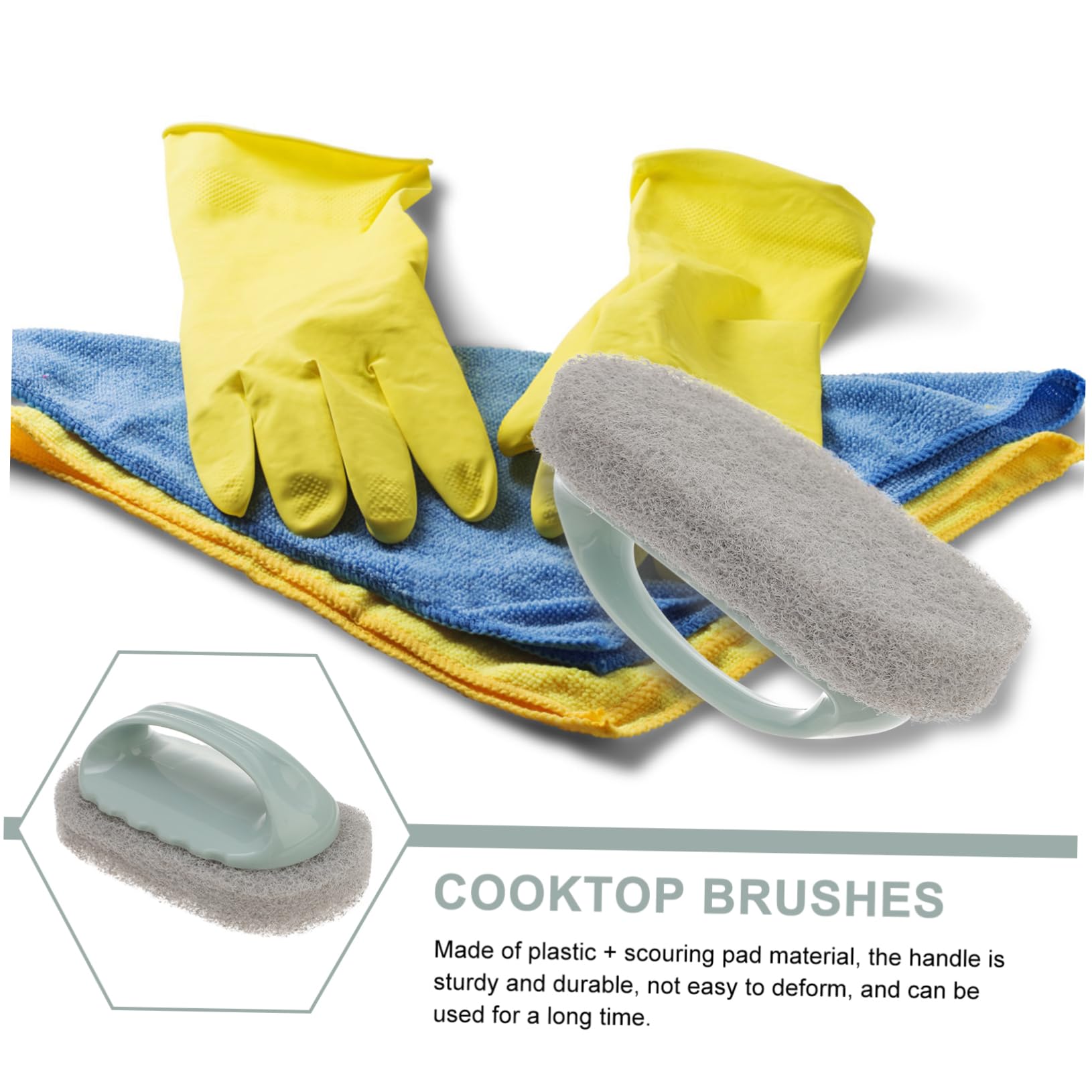 SOESFOUFU Bathroom Cleaning Products Multi-use Scrub Brush Perfect for Tiles and Tables