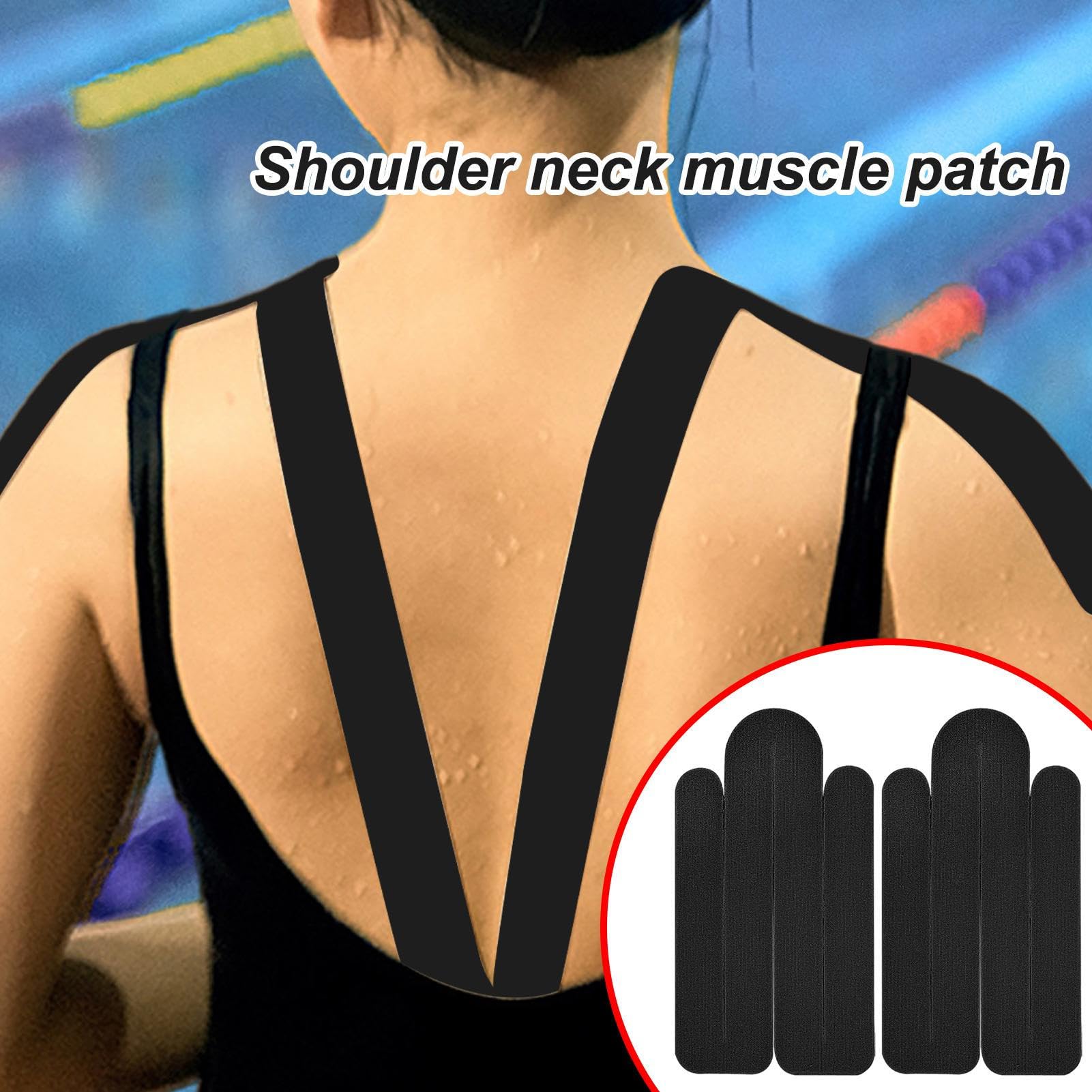 SAVITA 12 Pezzi Nastro Kinesiologico Pretagliato Per Ginocchia, Effetto Ragno, Traspirante, Senza Lattice, Per Supporto Muscolare Nello Sport