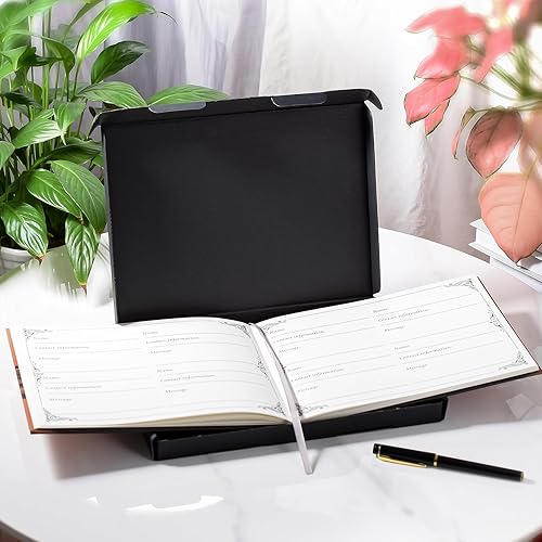 Miniatura 7 de in Loving Memory - Libros de invitados funerarios de 80 páginas, libro de registro funerario, libro de invitados conmemorativo para funeral, tapa