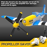 Vista 5 de GoolRC Avión RC, avión de control remoto de 2.4 GHz 4 canales, avión RC listo para volar con giroscopio de 6 ejes, avión RC juguetes de vuelo