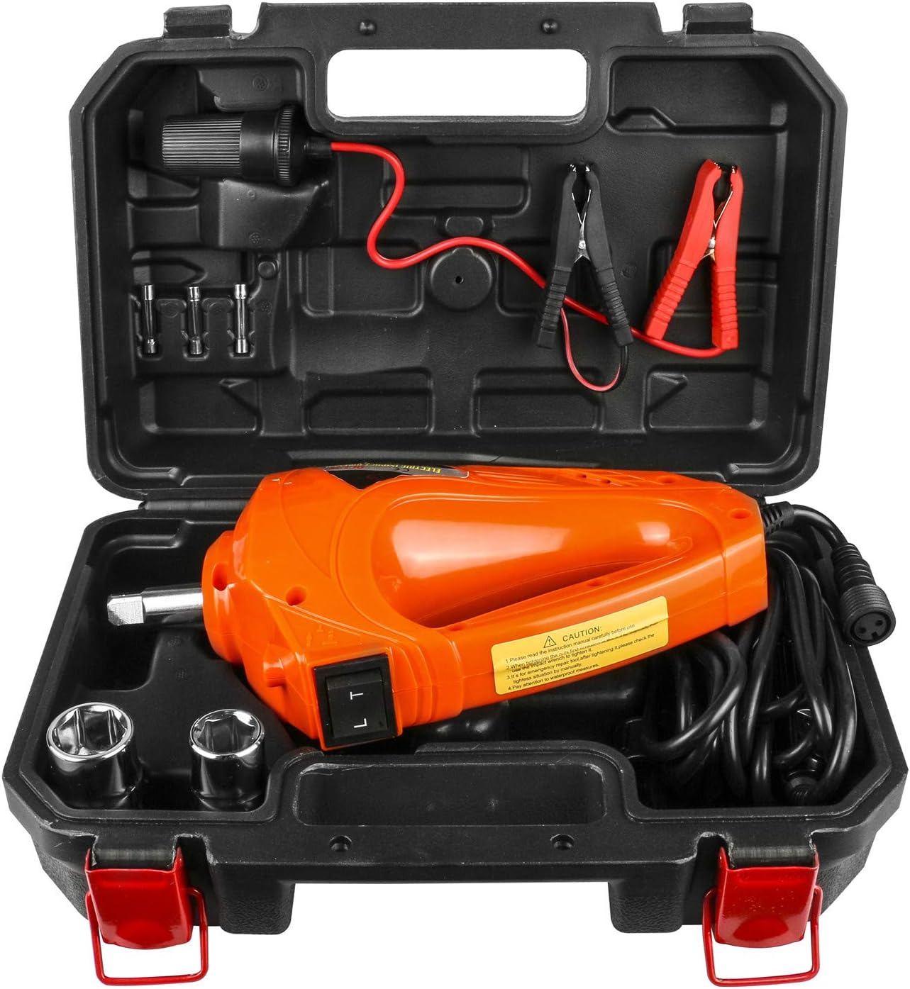 Electric Impact Wrench 1/2 Inch, 480N.M 12 Volt Car Repair Tool Impact Driver Gun Kit for Tire Replacing