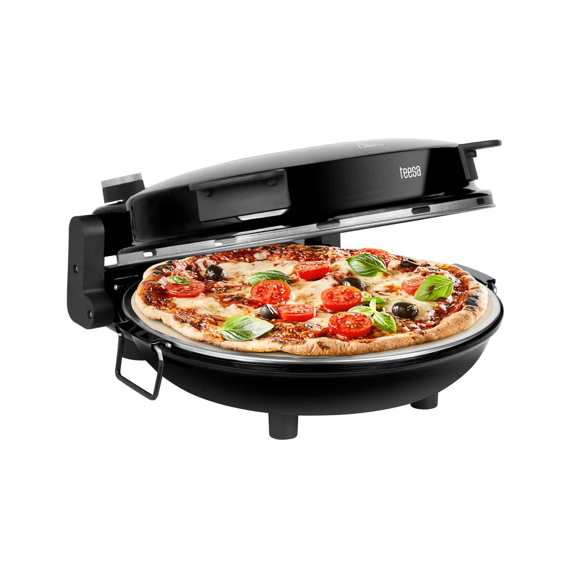 Teesa TSA3231 Supreme Forno per Pizza, Steen, Nero