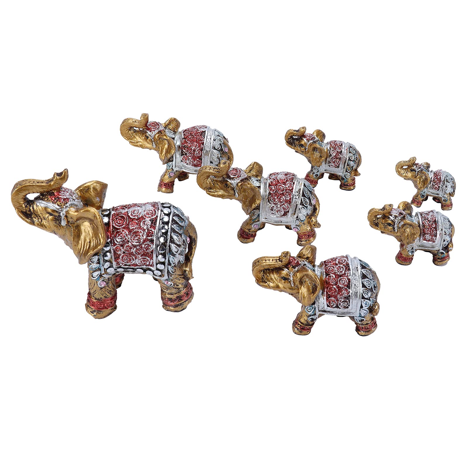 Ornements d'éléphant dorés pour harmoniser votre bureau et salon Feng Shui