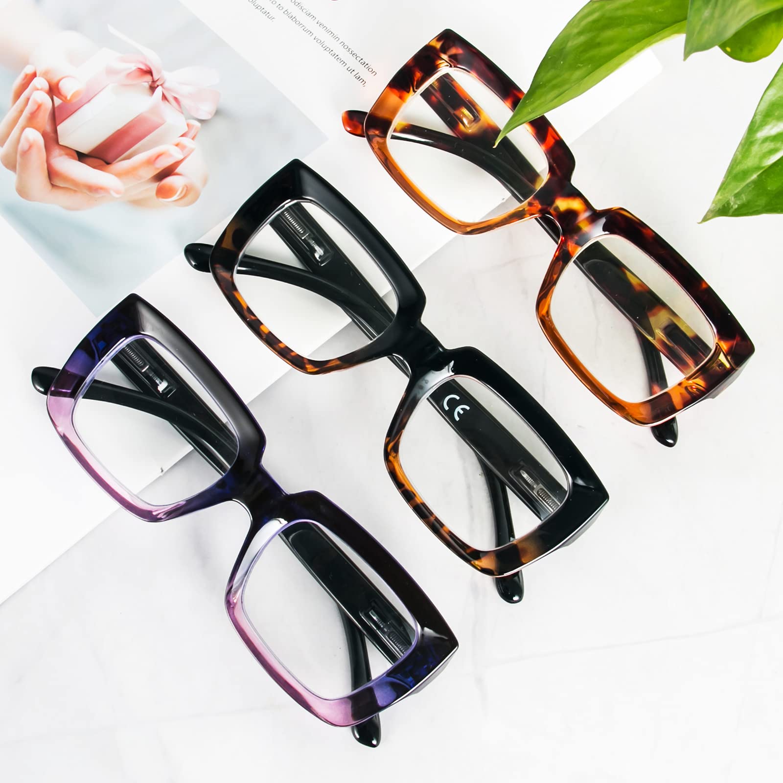 MMOWW 3-Pack Reading Glasses for Women - Image 2