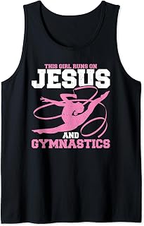 Gymnastics Sport Faith Christian Jesus Religious Gymnast Tank Top