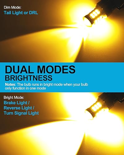 Miniatura 13 de Yorkim Bombilla LED 1157 roja 1157 bombilla de freno LED 2357 bombilla LED 2057 luces LED rojas 7528 BAY15D lámpara de repuesto para luces de freno