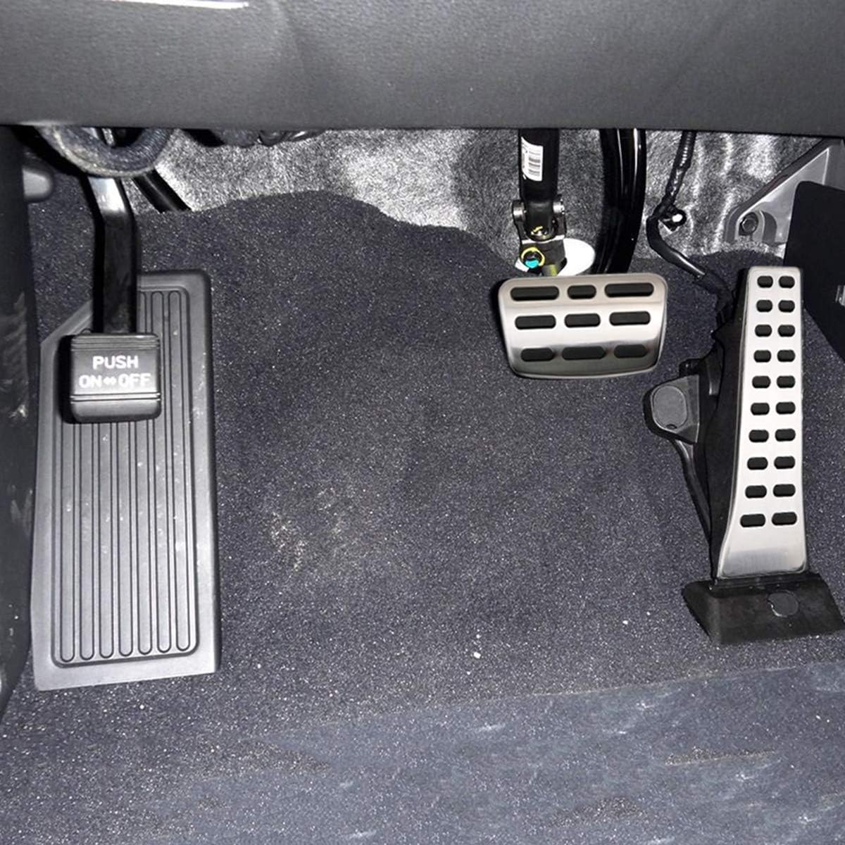 NO Drill Gas Fuel Brake Foot Rest Pedal Cover Compatible with Tucson Sonata Palisade G70, KIA Sportage Stinger Sorento Optima Cadenza Accessories (AT)