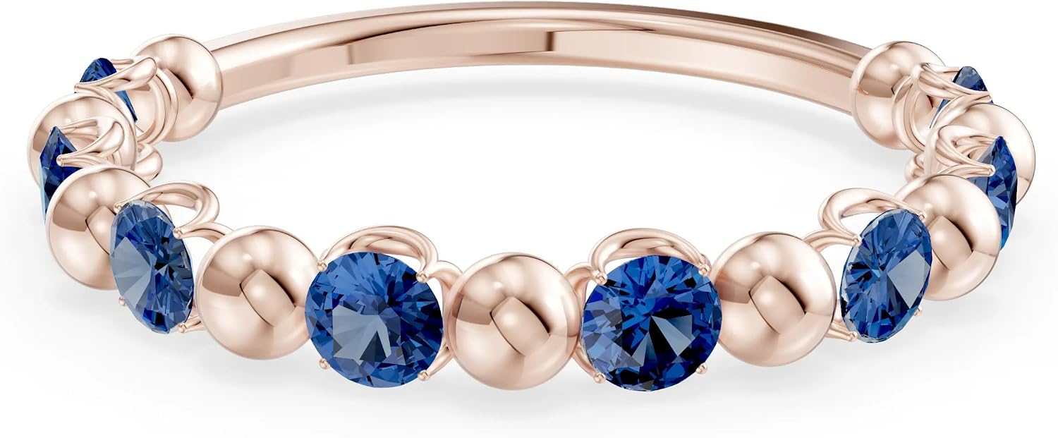 PEORA Round Cut Blue Sapphire Stackable Band Available in Solid 10K, 14K or 18K Ring – White, Yellow or Rose Gold