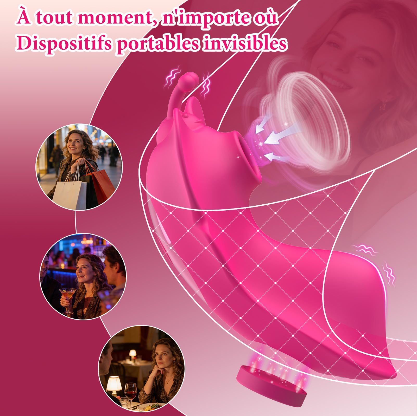 Vibromasseurs Feminin Sextoyse Femme Clitoridienne avec Succion Stimulateur Clitoris Sex Toýs Couple 9×9 Modes de Vibration Sexes Toye Femmes Sextoy Jouets de Mamelon Sextoy Suceurs de Clitoris