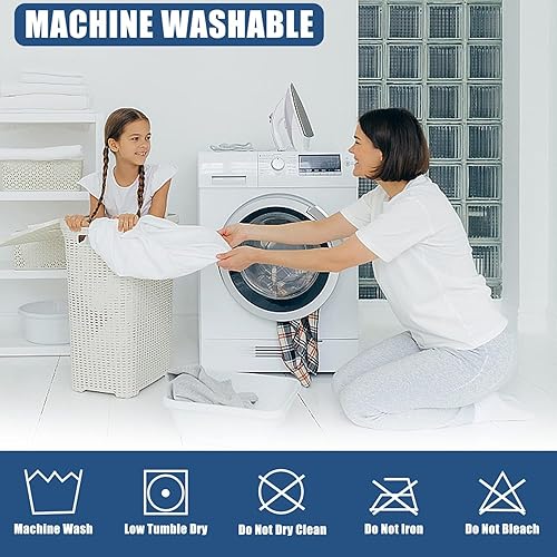 Miniatura 27 de Protector de colchón impermeable tamaño individual, funda de colchón transpirable, funda de colchón de bolsillo profundo ajustable que se estira