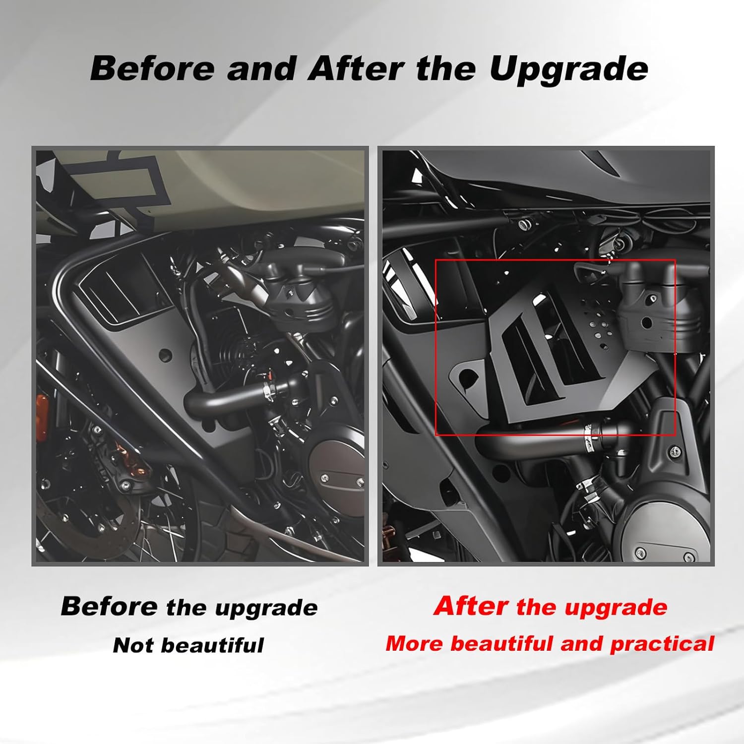 Radiator Guard Engine Protector Motorcycle Infill Panel for Pan America 1250 Special PanAmerica 1250 Left Side Fairing 2021 2022 Motorcycle Engine Protective Accessories