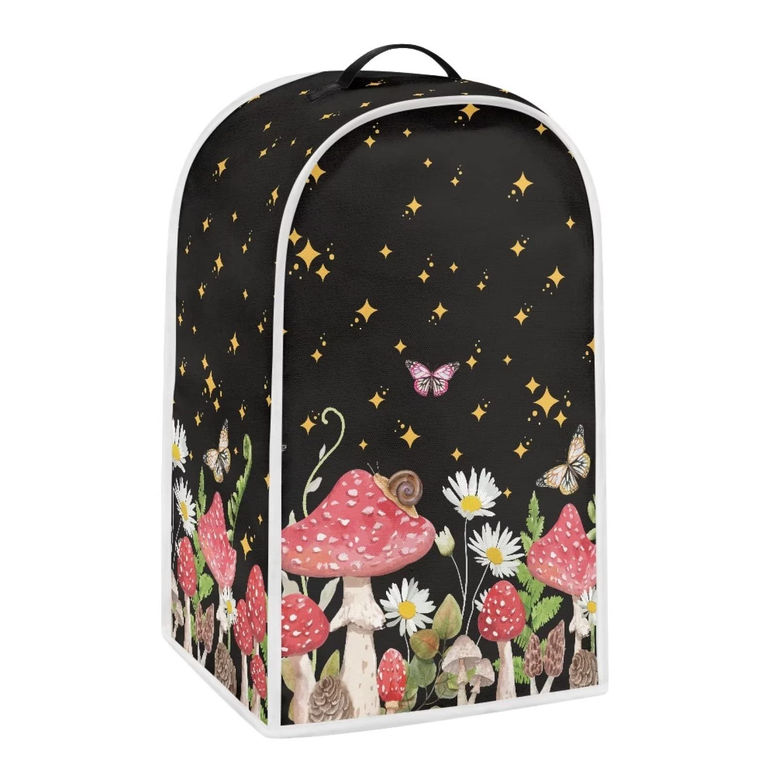 doginthehole Mushroom Blender Dust Cover Home Kitchen Appliance Cover Polyester Blender Covers, Fingerprint Protection Cover for Stand Mixer or Coffee Machine