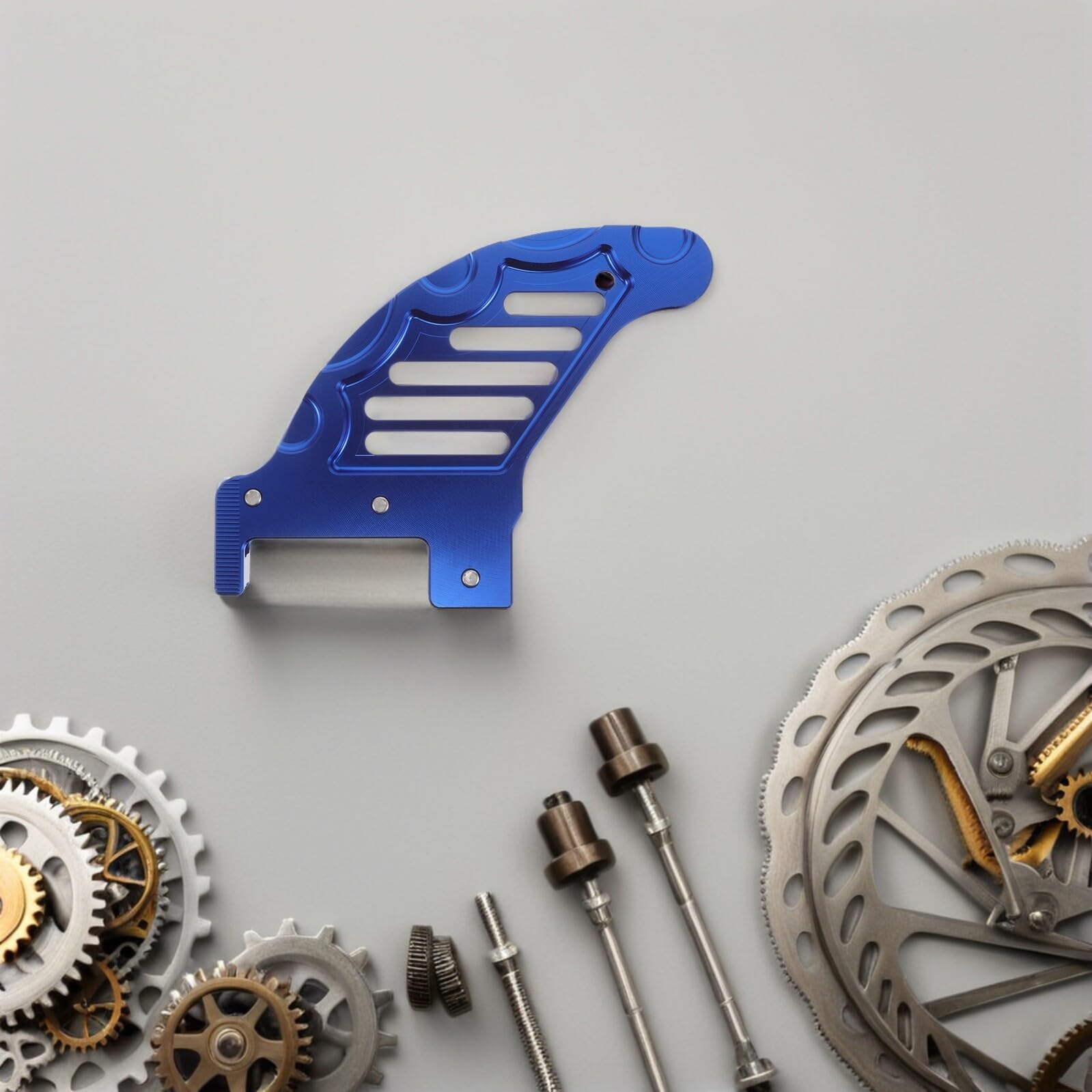 VALICLUD Motorrad Bremsscheibenschutz Aluminiumlegierung Blau Schutzabdeckung für Vorder Hinterrad Kompatibel mit KTM Robust und Schnell Montierbar Offroad Geeignet