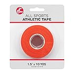 Cramer Team Color Athletic Tape, 1.5 x 10 Yards Orange, Easy Tear Sports Tape for Ankle, Wrist & Knee, Latex-Free Adhesive, Strong Support, Athletic Training Tape Roll