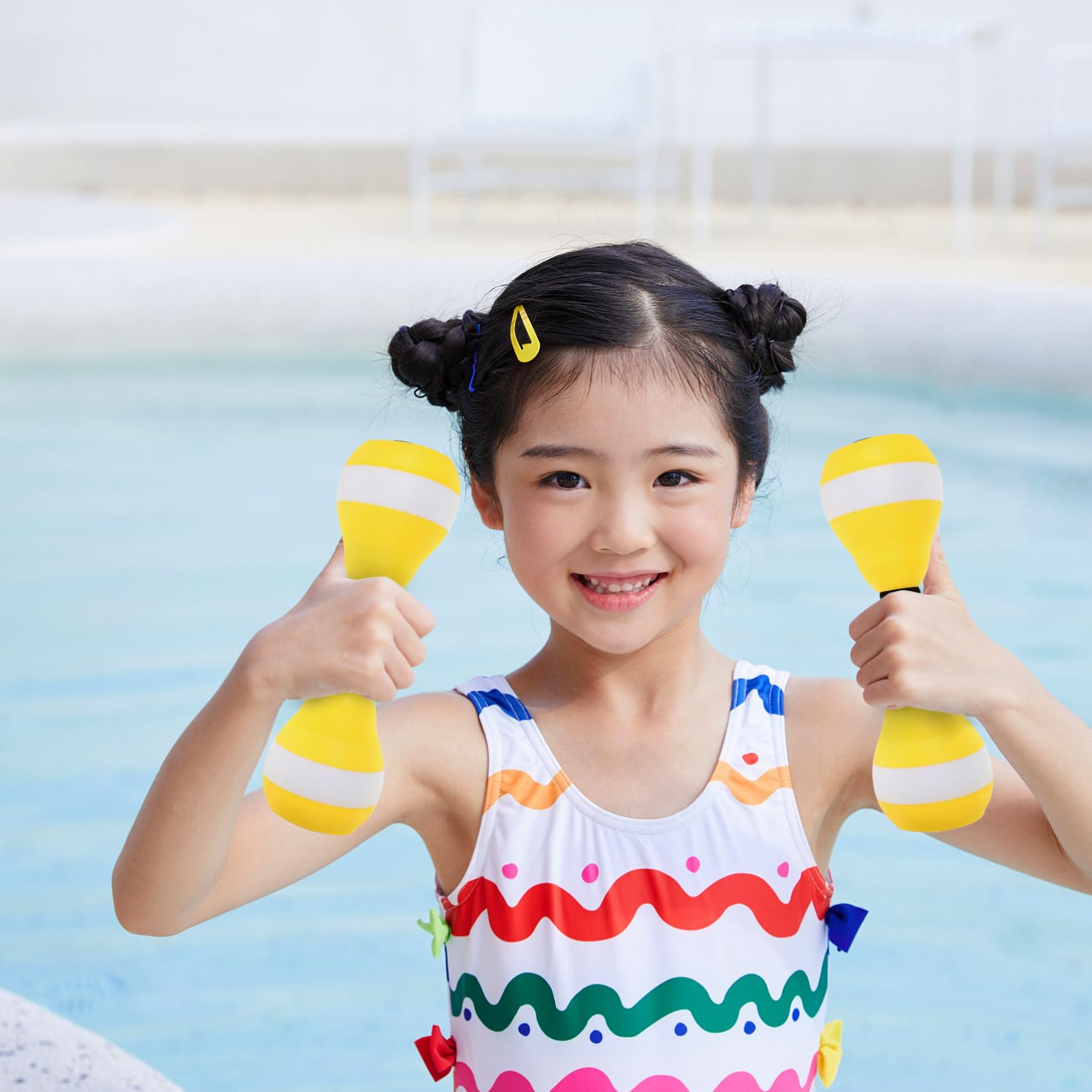Toyvian Manubrio per Acquatico bilanciere per Nuotare in Acqua Swim Bar per Nuotare bilanciere per Esercizi Acquatici Attrezzatura per Il Fitness per Eva