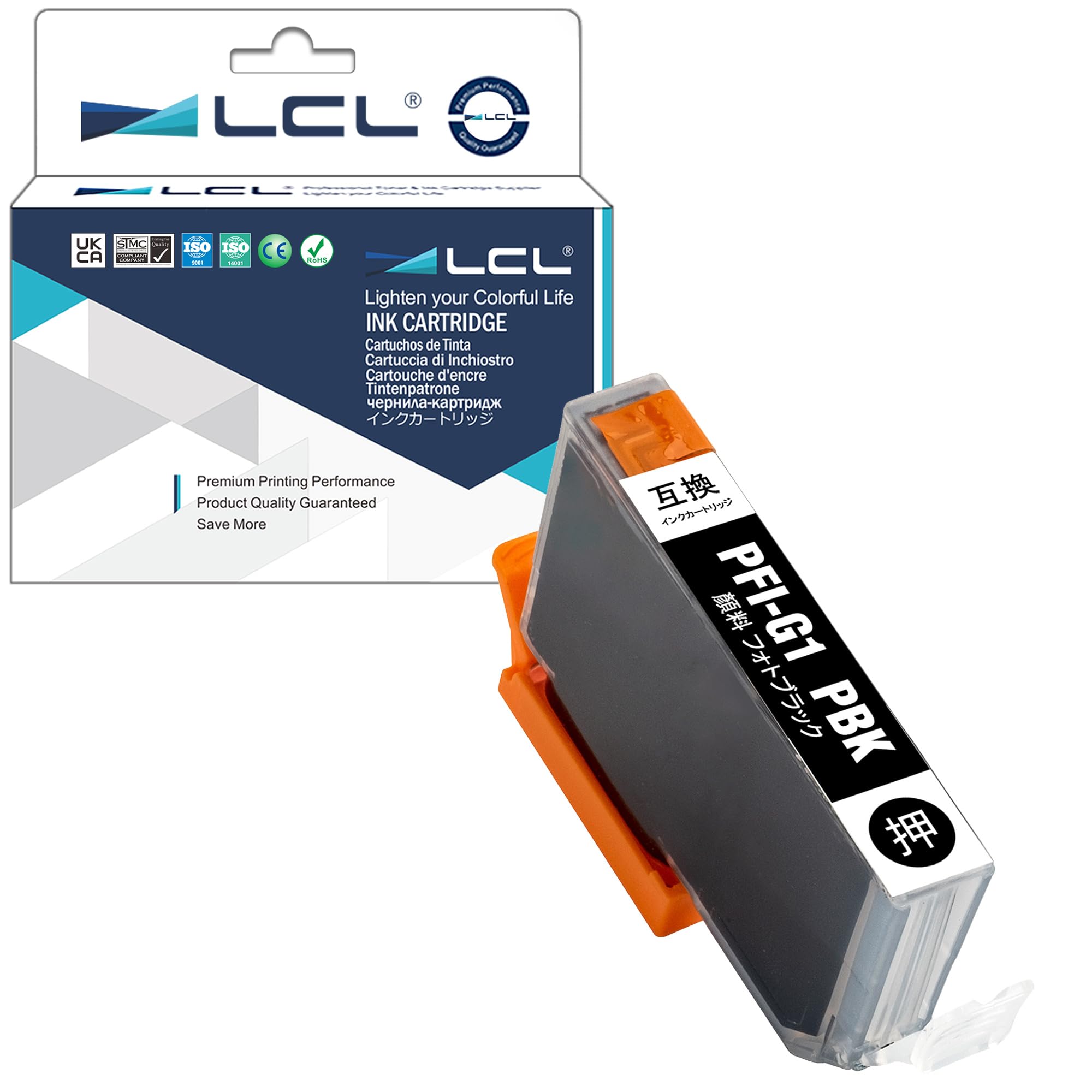 Amazon.co.jp: LCL Canon用 キャノン用 PFI-G1 PBK PFI-G1PBK 顔料（1 