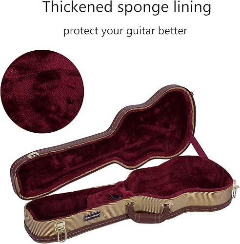 Miniatura 4 de Crossrock Estuche de madera rígida para ukelele tenor, tweed de vinilo (CRW620TUTW)