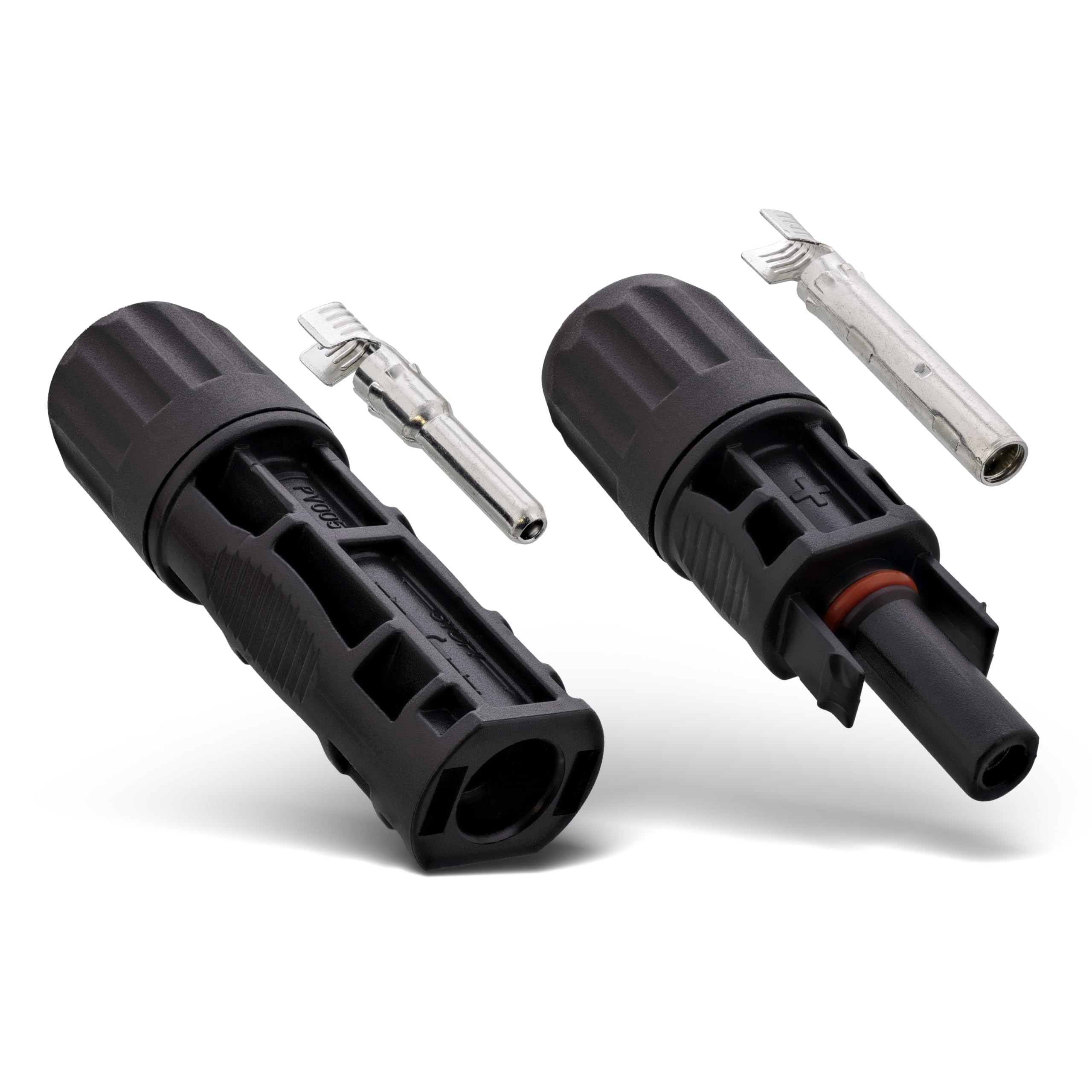 InLine Juego de conectores solares fotovoltaicos, 20 conectores y 20 hembras, para cable de 4-6 mm², IP68, resistente al agua, compatible con MC4/Standard4/PV4, hasta 1500 V CC / 30 A, 94020
