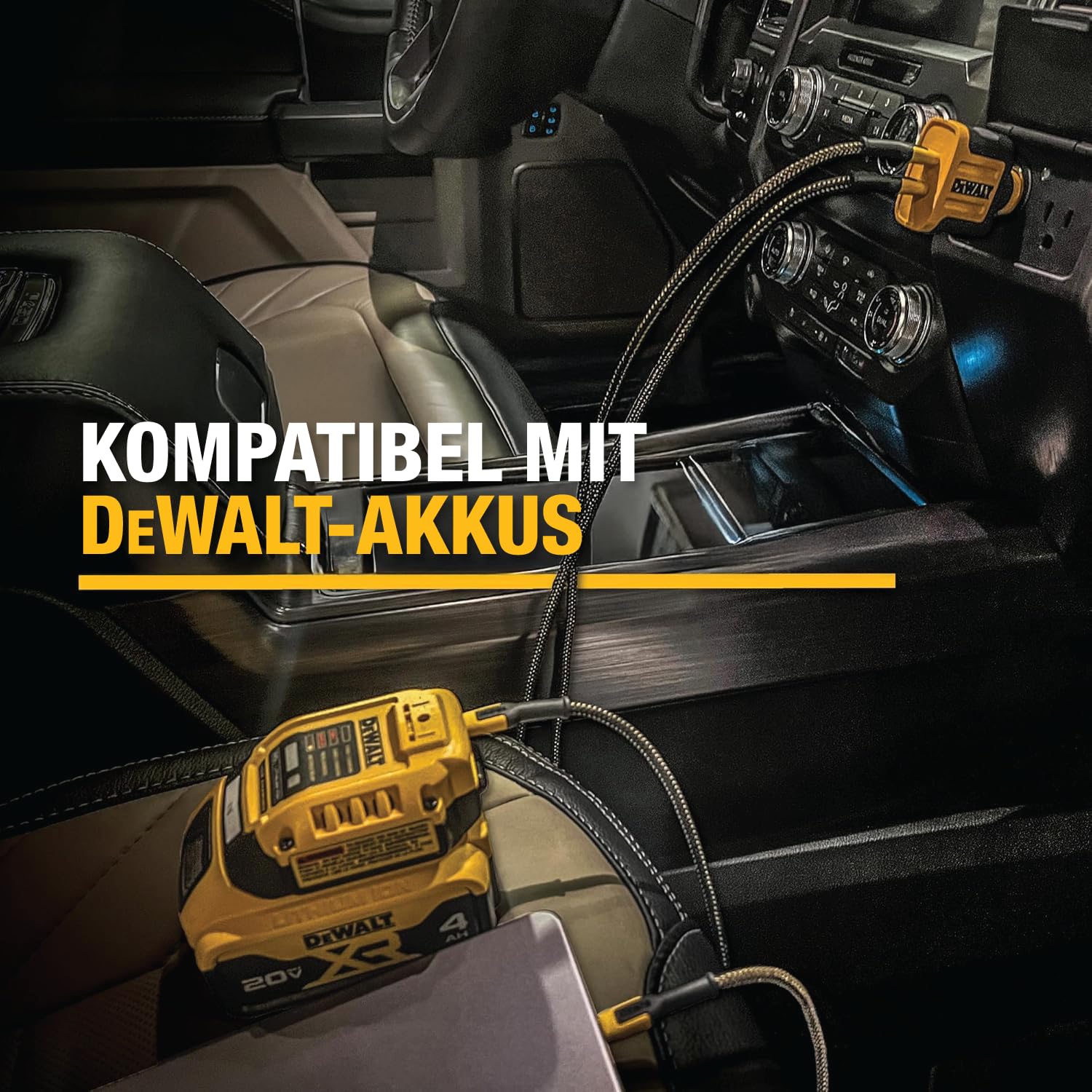 DEWALT Heavy Duty 100W USB-C Kabel 2er-Pack, Baustelle 100W USB-C zu USB-C Kabel, High Speed Typ-C Schnellladekabel PD für iPhone 17 Plus/Air/Pro Max, MacBook, iPad, Samsung, 1,4 m
