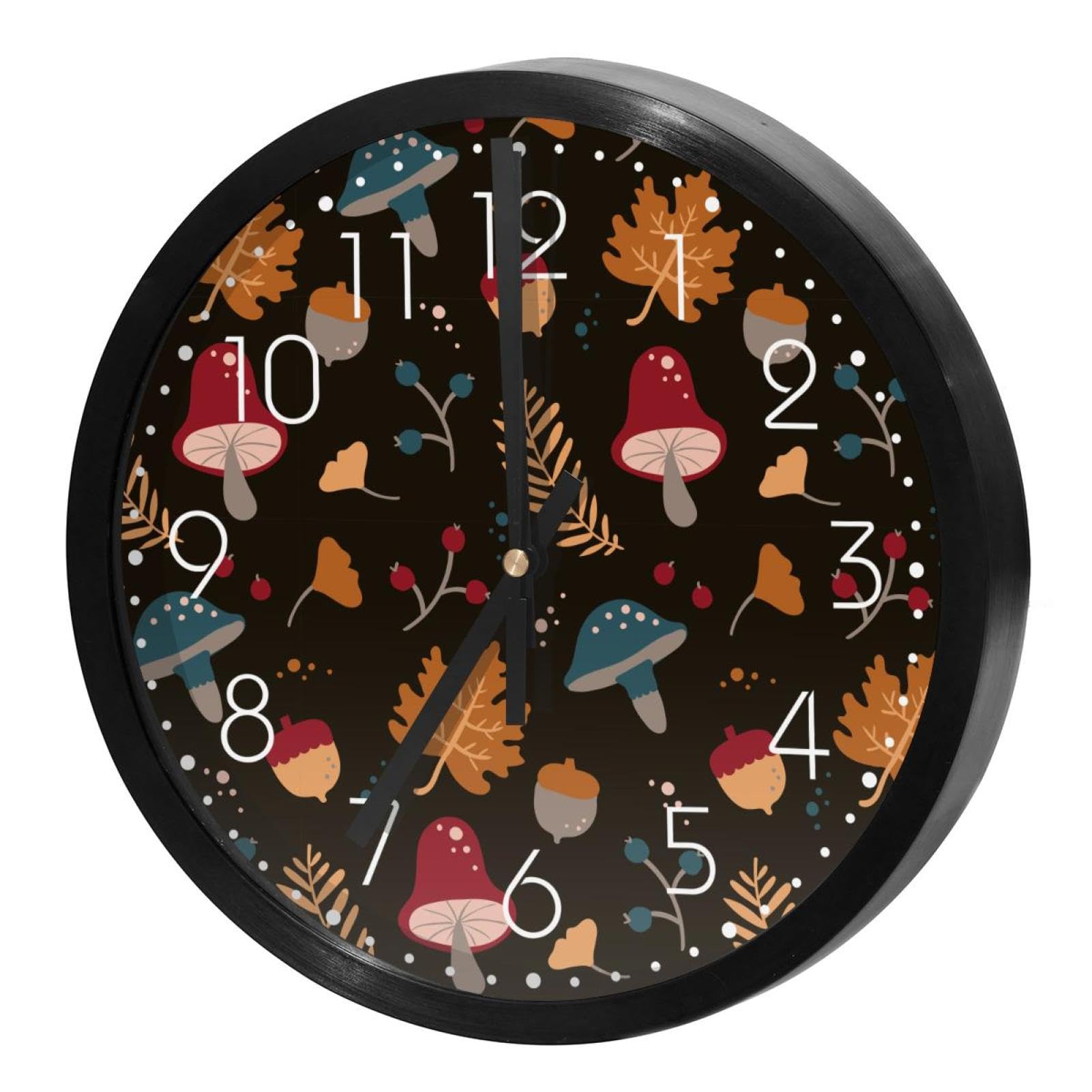 Horloge murale silencieuse à quartz ronde pour stopper le bruit des aiguilles à la maison