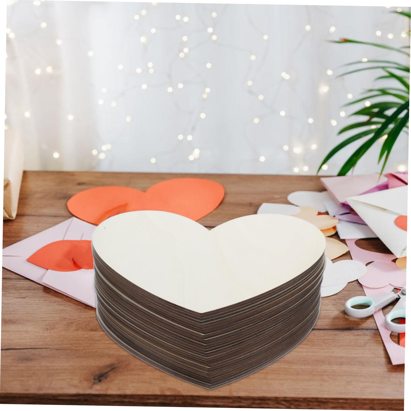 LIFKOME 30stücke Unvollendete Herz-holzscheiben Für Diy-projekte Große Rustikale Holzherzen Zum Basteln Für Hochzeiten Valentinstag Und Kreative Dekorationen