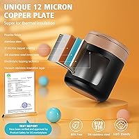 Vista 5 de 15.2oz Kids Vacuum Insulated Food Jar – 316 Stainless Steel Soup Thermo for Hot Food – Leakproof Wide Mouth for School, Kids, Teens & Adults (Black)