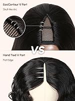 Vista 54 de Nadula Peluca Bob de cabello humano rubio degradado sin pegamento, encaje frontal HD de 7 x 5 pulgadas, Bye Bye Knots, predepilada, precortada