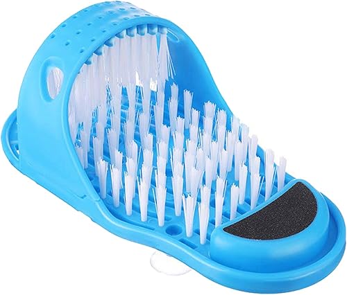 Foot Scrubber & Massager Slipper - Exfoliating Shower Brush