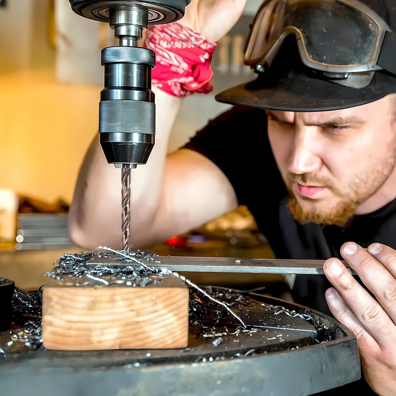 Cobalt Drill Bit Set, 29Pcs (1/16" - 1/2") M35 Fully Grounded 5% Cobalt Bits for Hardened Metals, Stainless Steel, Cast Iron and Wooden Plastics, with Metal Index Storage Box