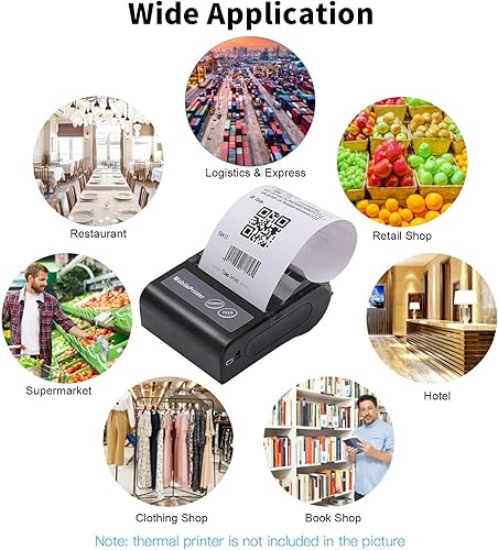 Miniatura 6 de Papel térmico POS Papel de recibo 2.244x1.181 in para impresora térmica portátil POS 2.283 in (5)