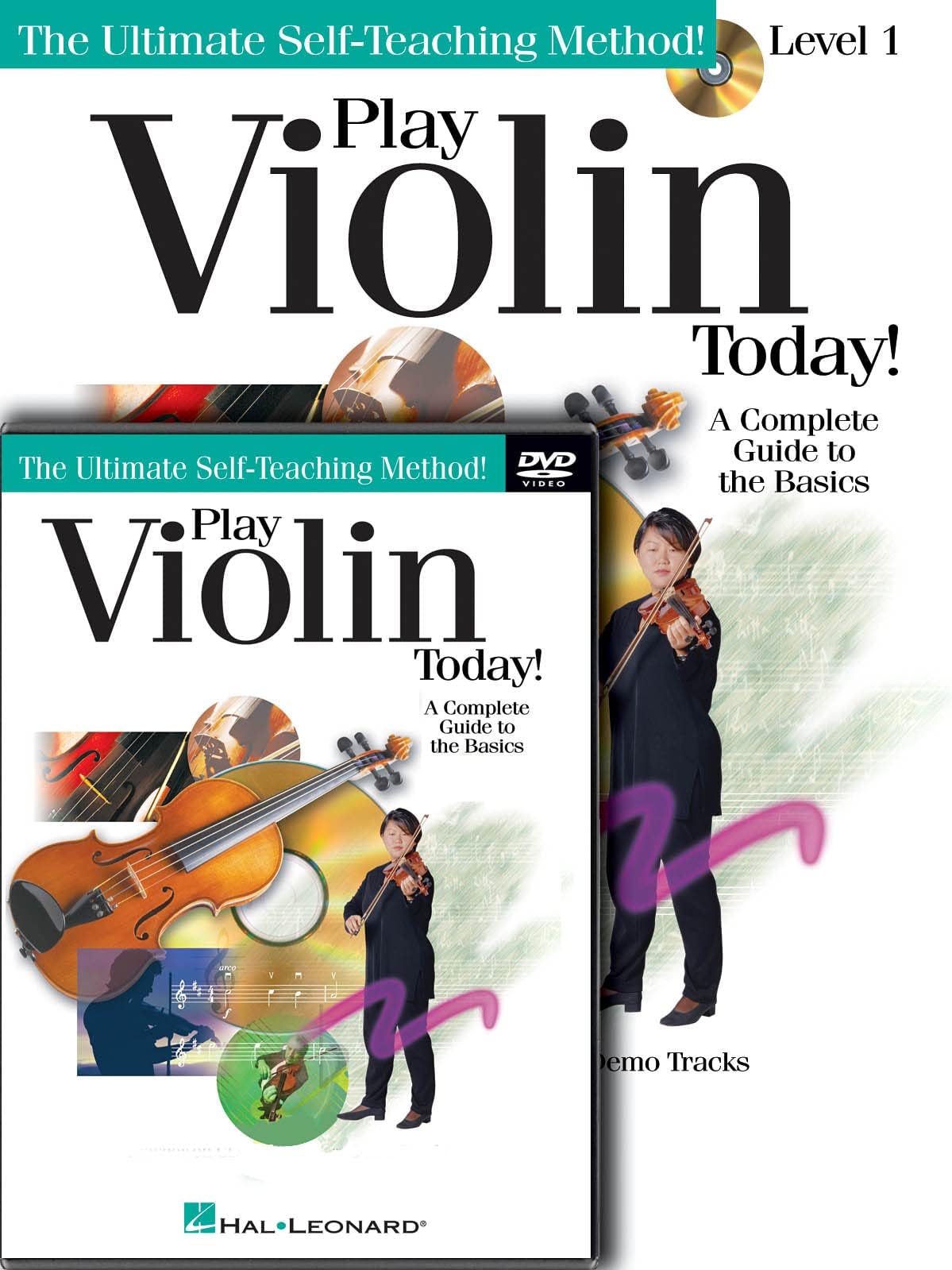 Play Violin Today! Beginner's Pack – Level 1 Book/CD/DVD | Self-Teaching Violin Method with Online Audio and Video | Hal Leonard Instructional Violin Songbook for Beginners (Play Today!: Level One)