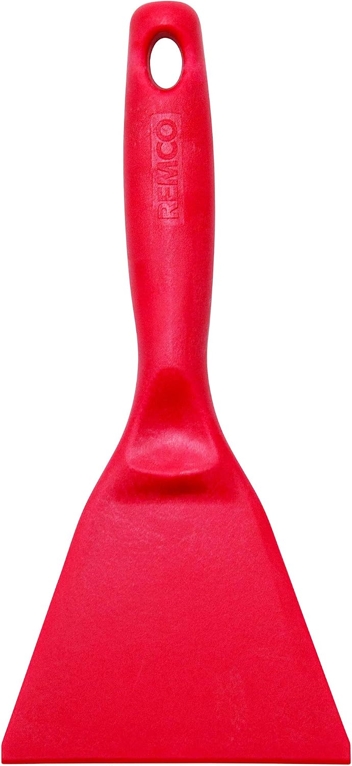 Remco 69634 Scraper,Hand,High Temp,4",NYL/FG,Red