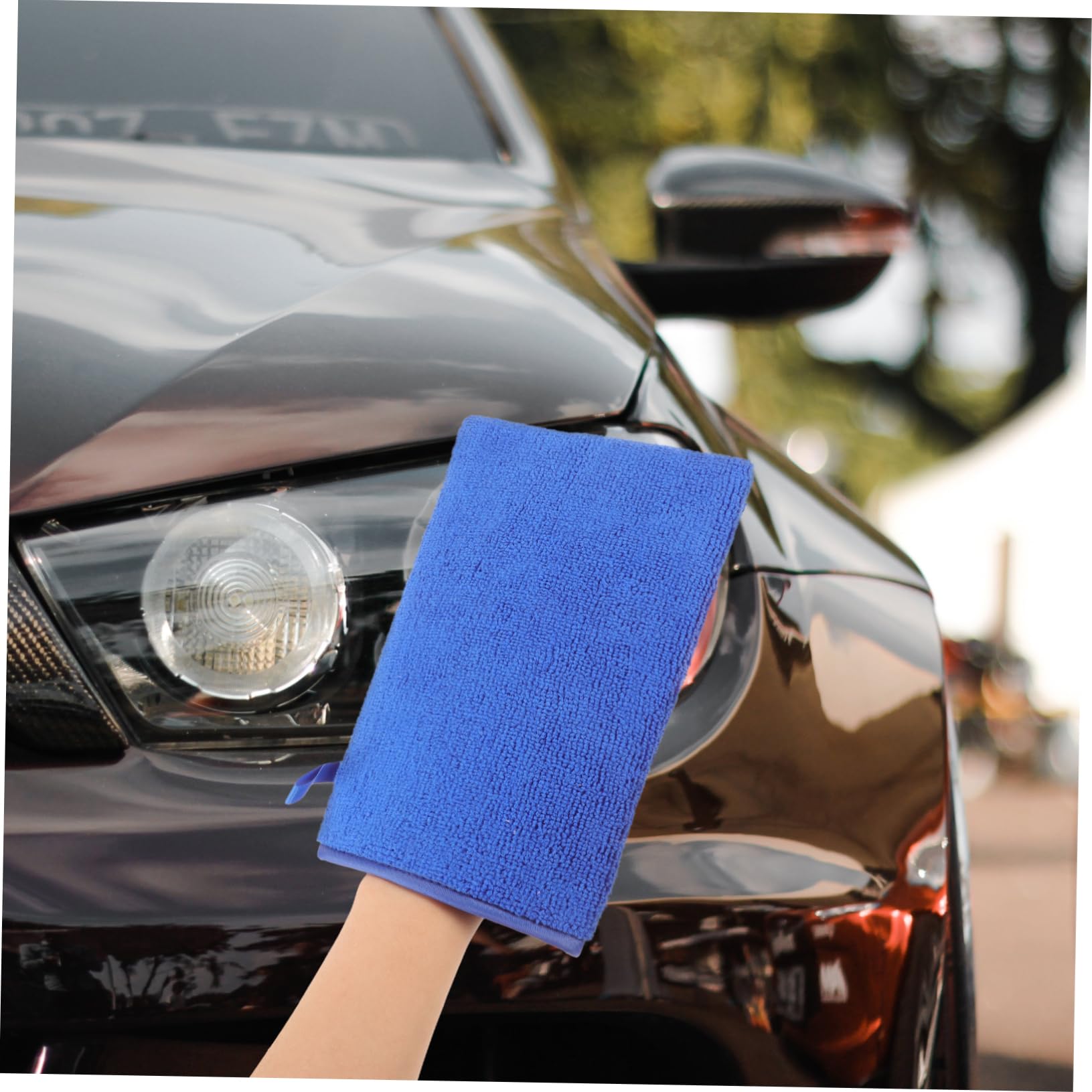 iplusmile 3pezzi Guanti Di Pulizia Auto Argilla Guanti Lavaggio Auto Per Rimozione Rapida Di Polvere e Impurità Facile Utilizzo e Lavabili Blu