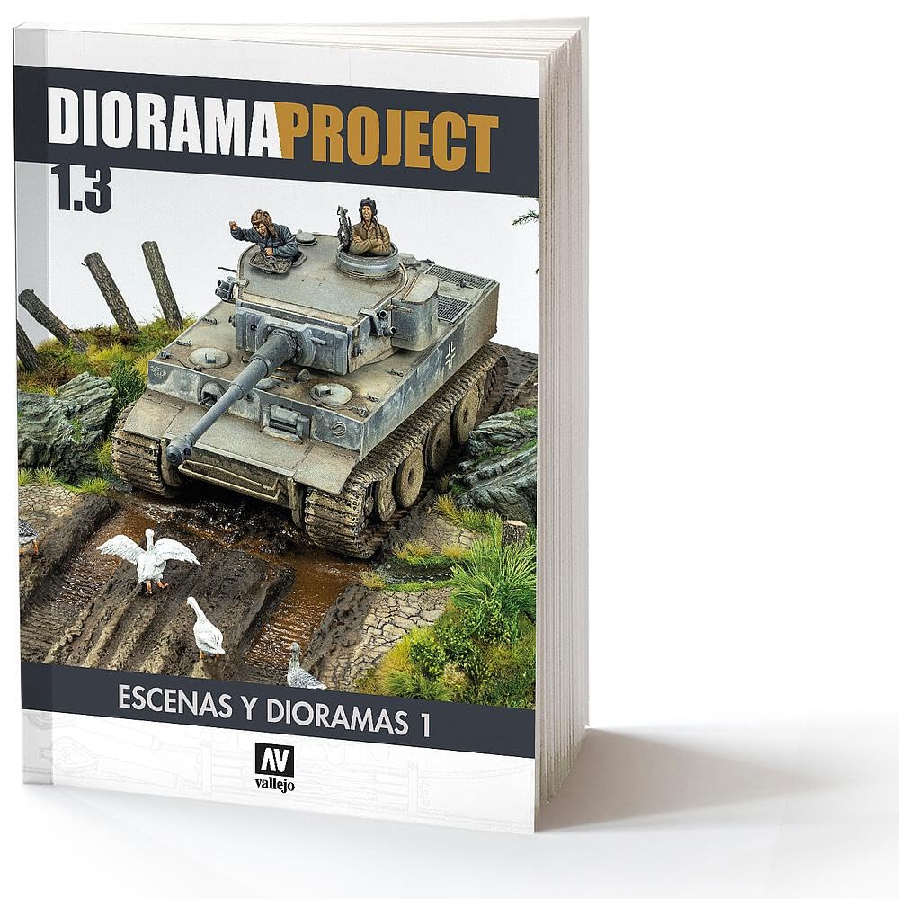 Vallejo 75049 Book: Diorama Project 1.3, Scenery and Dioramas, English Only Model Kit, Multi-Colour