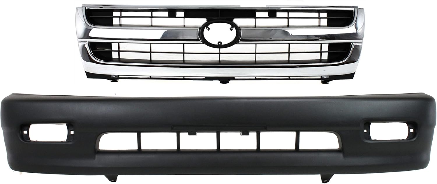 Garage-Pro Bumper Cover KIT Compatible with Toyota Tacoma 1998-2000 Rear Wheel Drive, For Models Without Pre Runner Textured Front