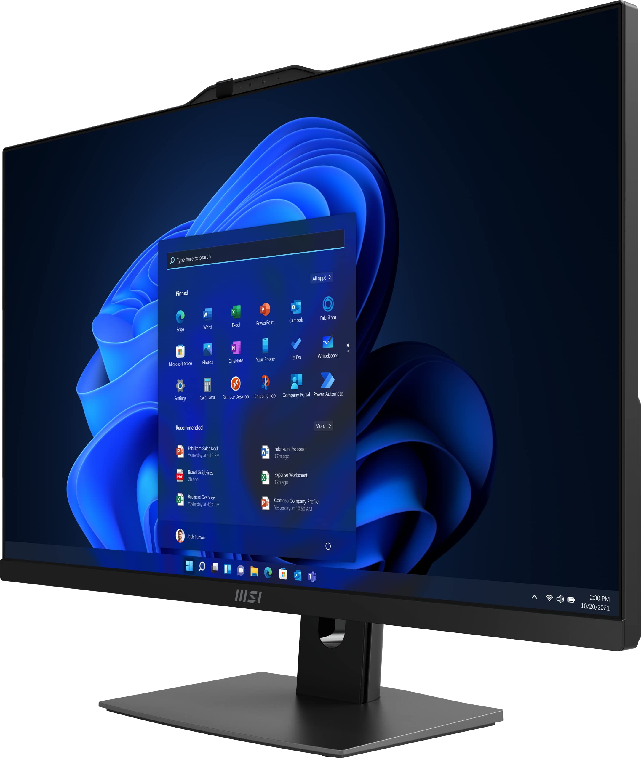 MSI Modern AM272P 12M-865IT AIO PC 27" IPS Windows 11 Home FHD Intel Core i5-1235U Intel Iris Xe 8GB DDR4 SSD 512GB Nero