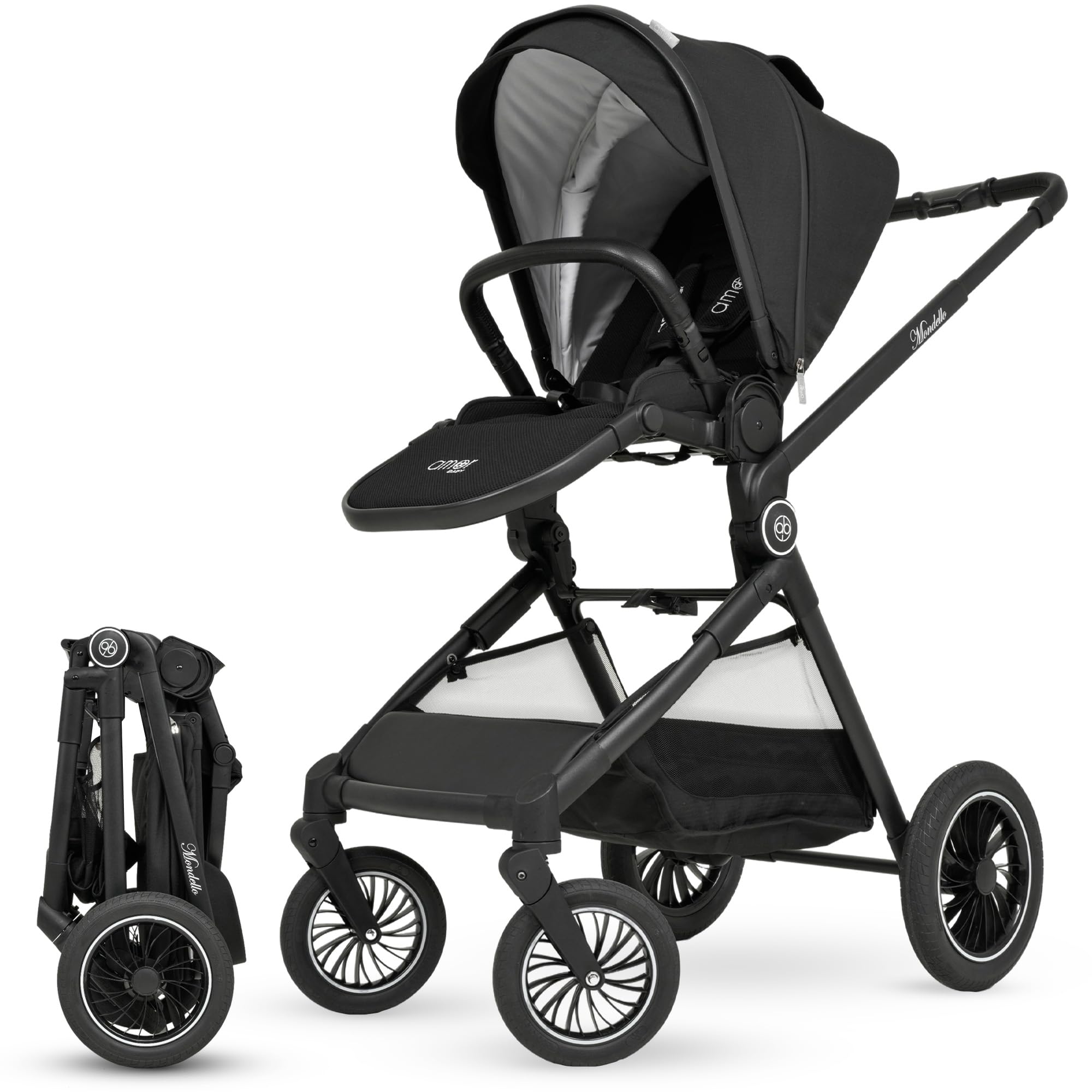 AMOR BABY Buggy Leichter Kinderwagen bis ca. 2 Jahre Schnell Faltbar Kompakt für Reise & Alltag