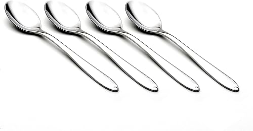 Miniatura 2 de Cuisinox Juego de cucharas de cubiertos de acero inoxidable con patrón alfa, 4 cucharaditas