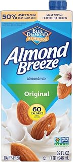 Blue Diamond Original Almond Milk, 32 Fl Oz - Gluten-Free, Non-GMO Single Source Plant-Based Milk