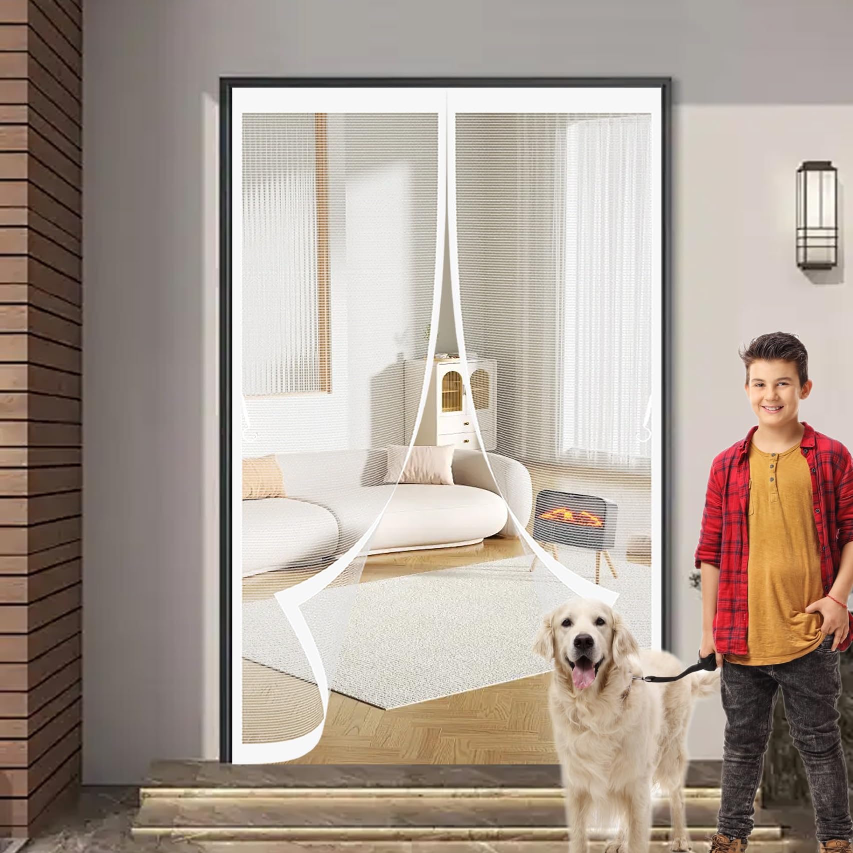 Moustiquaire porte de balcon 113x195 pour ventiler la maison en été