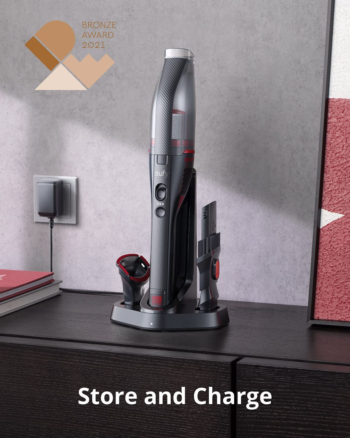 eufy by Anker, HomeVac H30 Venture, Cordless Car Vacuum, 80 AW