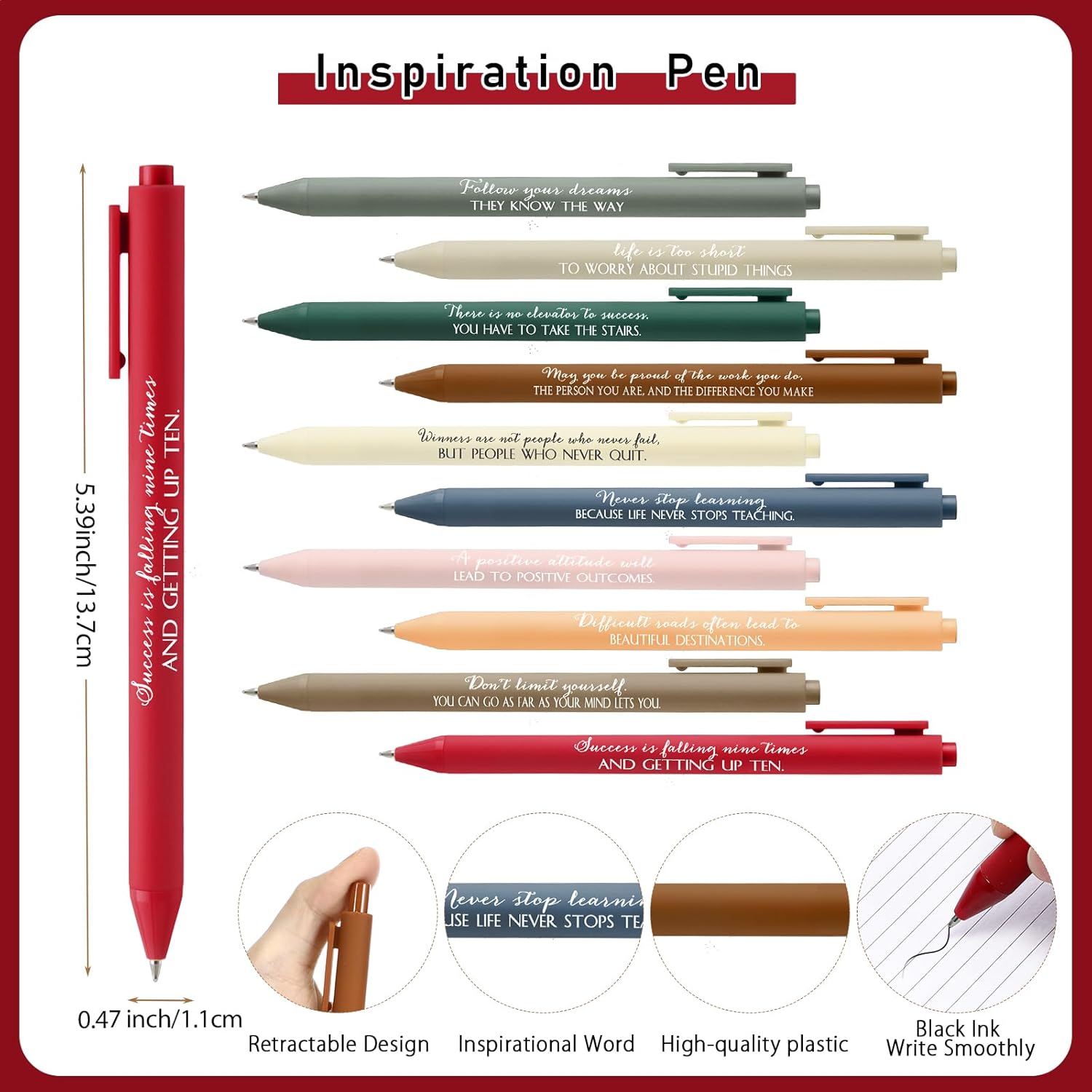 30 Sets Employee Appreciation Gifts Bulk Inspirational Spiral Weekly Planner Notebooks Ballpoint Pens Sticky Notepads for School Classroom Student Teacher Coworker Team Staff(Classic Colors)