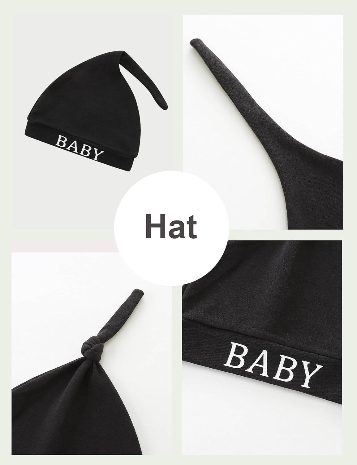 Newborn Boy Clothes Letter Print One Piece Romper Cotton Baby Coming Home Outfits 3Pcs Little Brother Outfit - Image 4