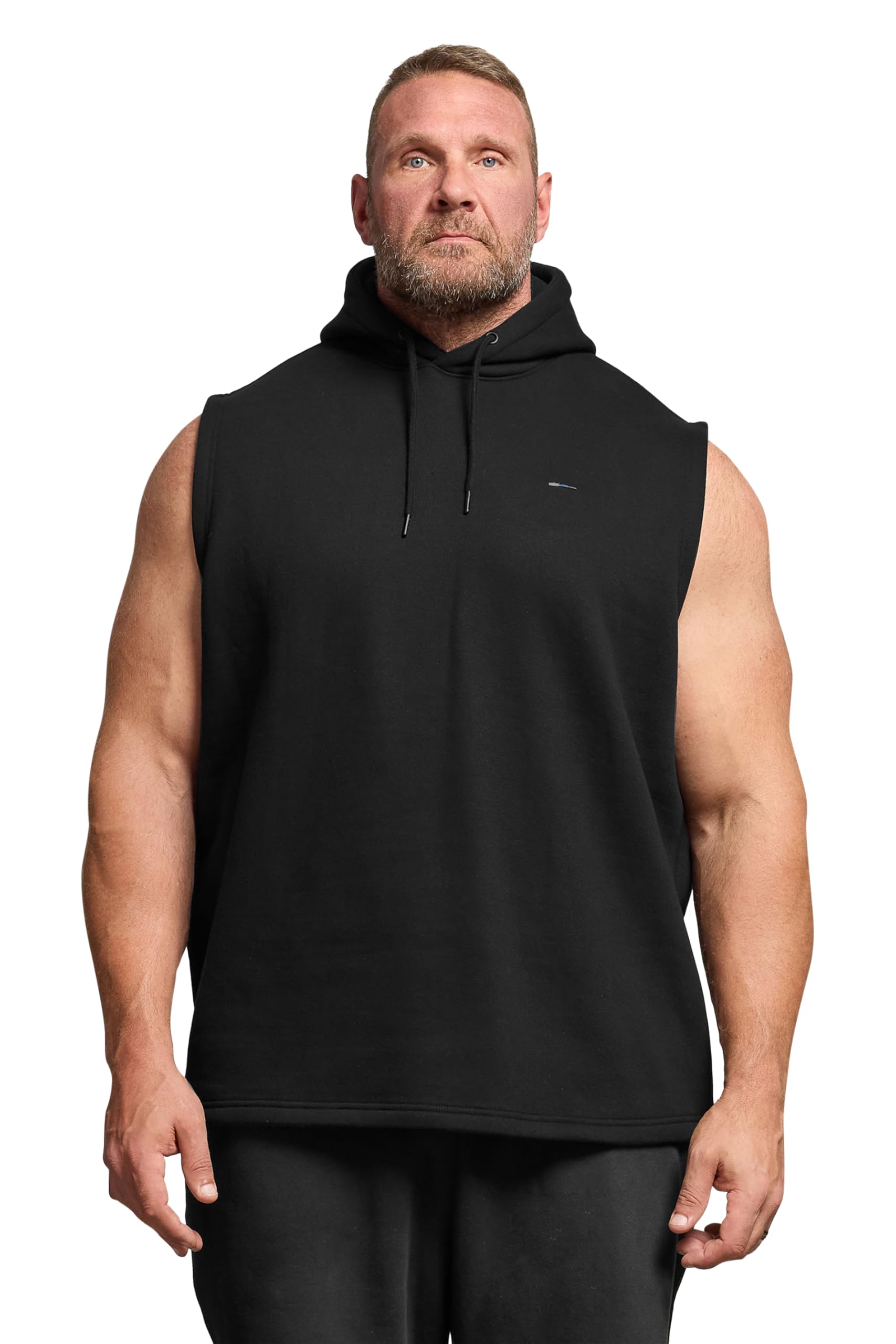 BadRhino Sleeveless Hoodie, Black, Size 4Xl, Men